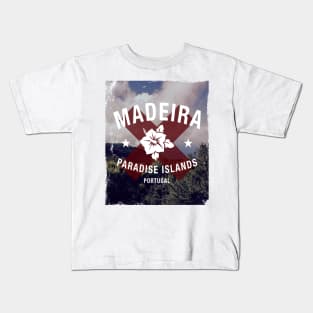 Madeira - Paradise Islands (distressed) Kids T-Shirt